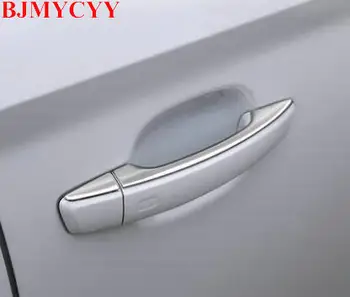 BJMYCYY Automobilių stiliaus Nerūdijančio plieno dekoratyvinis blizgančiais automobilių šildomi durų traukti ranką Audi A3-2017