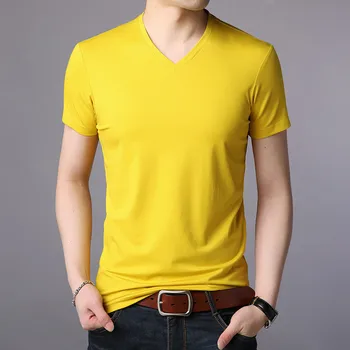 Vyriški trumparankoviai marškinėliai tendencija drabužius naujas vasaros 40 vyrų half-sleeve T-shirt