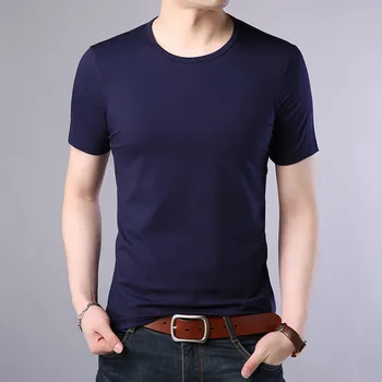 Vyriški trumparankoviai marškinėliai tendencija drabužius naujas vasaros 40 vyrų half-sleeve T-shirt
