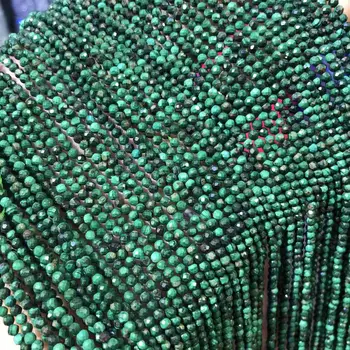 Natūralaus Malachito Akmuo Beads2 3 4,5 mm Maži, Apvalūs Skirsnis Laisvas Granules Karoliai 