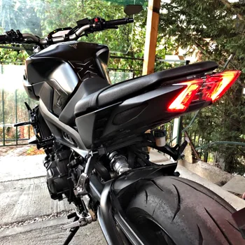 MT09 Integruota Uodegos Šviesos Yamaha MT 09 užpakalinis žibintas FZ09 FZ 2017 2018 2019 2020 Motociklo Galinis LED Stabdžio Posūkio Signalo Žibintai