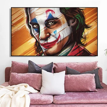 Filmo Joker Portretas Plakato spauda Sienos Menas Drobė Abstrakti Tapyba Phoenix Nuotrauka už Kambarį Namo Sienų Apdaila