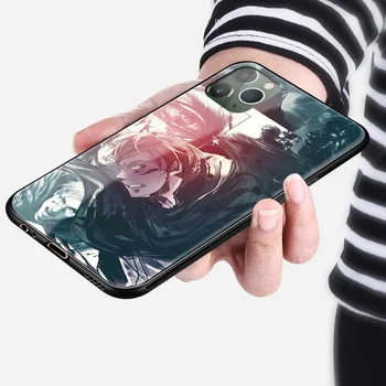 Erwin Smith Ataka Titan anime telefono dėklas stiklo shell 