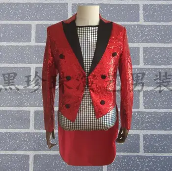 Vyrai smokingas kostiumai dizaino masculino homme terno etape dainininkų vyrų china švarkas drabužių vyras striukė star stiliaus suknelė punk S - 3XL