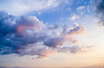 Mėlynas dangus, debesys, saulės sluoksnių Vinilo audiniu Aukštos kokybės Kompiuteris spausdinti sienos foto fonas