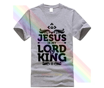 Derliaus Jėzus Marškinėliai Vyrams trumpomis Rankovėmis aš Myliu Jėzų Kristų T Shirt Cool Pagrindinio Vasaros Top Tees Pigūs Krikščionių T-marškinėliai, Drabužiai