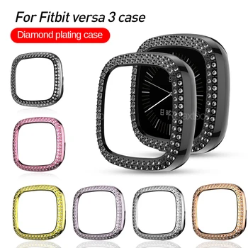 Diamond Bamperio Apsauginė Atveju, Fitbit versa 3 Atvejais Fitbit versa3 smart watch priedai TPU Rėmo Apsauga