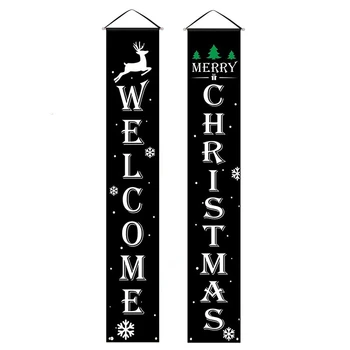Kalėdų Reklama, Kalėdų Veranda Reklama Black Veranda Ženklas Kabo Kalėdinė Dekoracija Lauko Ornamentu