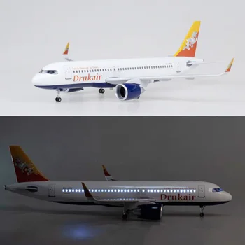 47CM 1/80 Lėktuvo 320NEO A320 NEO Oro Butanas Drukair Airlines Modelis Žaislas Light & Ratų važiuoklė Diecast Dervos Plokštumoje Modelis