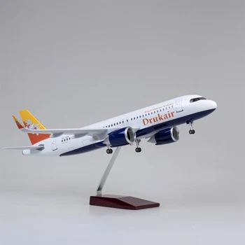 47CM 1/80 Lėktuvo 320NEO A320 NEO Oro Butanas Drukair Airlines Modelis Žaislas Light & Ratų važiuoklė Diecast Dervos Plokštumoje Modelis