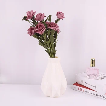 Dirbtinė Keraminių Gėlių Vaza Krepšelis Stalo Augalus, Namų Puošybai Bonsai Dekoro Gėlių Kompozicijų Bakas