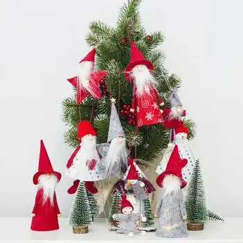 Kalėdų Sienos Kabo Lėlės Apdailos Kalėdų Medžio Dekoro Santa Claus Sniego Ornamentu Xmas Party Bar Dekoro Prekes