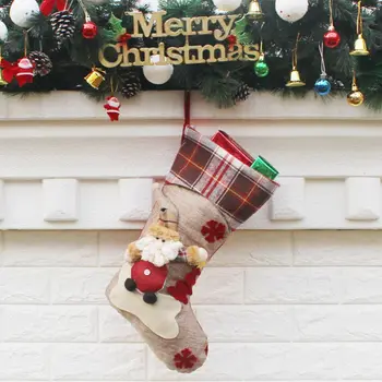 Geriausia kalėdų dekoracijos namų Kojinės Dovanų medžio noel navidad 2017 noel dekoravimas ornamentais Sniego Elnių kerst natale