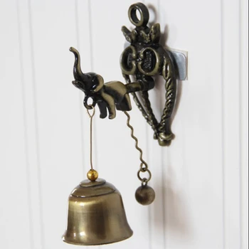 Metalo Doorbell, Klasikinis netic Vėjo Varpelių Apdaila, Krautuvininkas, vidaus ir Lauko Sienų Apdaila,Dramblys(1 PC)