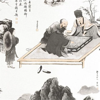 Wellyu Kinų stiliaus tapetai naujas Kinų stiliaus senovės klasikinio stiliaus Zen arbatos kambarys gyvenamasis kambarys, TV foną, sienos popieriaus
