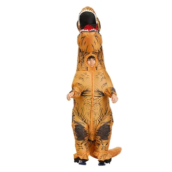 Pripučiami Susprogdinti Dinozauro Kostiumo Talismanas Vaikas, Suaugusieji Helovinas Susprogdinti Apranga Fancy Dress Talismanas Cosplay Kostiumas