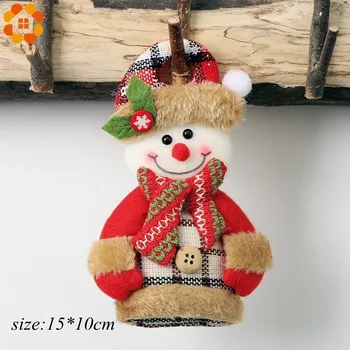 1PC Kabinti Cute Lėlės Pakabučiai Kalėdų Pledas Santa Claus&Snowman&Elnių Kalėdų Eglučių Papuošalai 