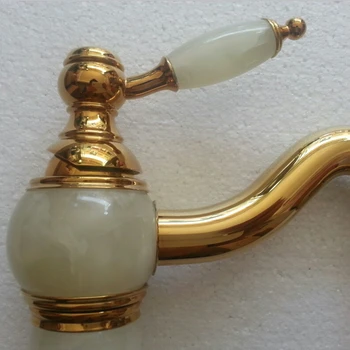 Visą vario originali nauja Europos klasikinio marmuro imitacija jade aukso pasukti baseino maišytuvas maišytuvas nemokamas pristatymas