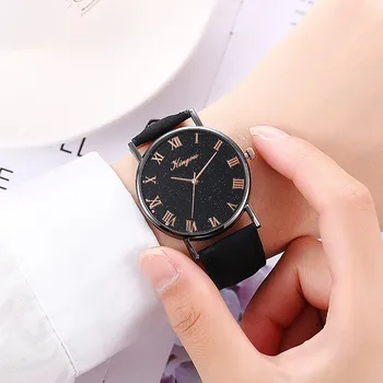 Moterų Laikrodžiai Žvaigždėtą Dangų Žiūrėti Ponios Black Watch Laikrodis Moterims montre femme 2019 relojes para mujer zegarki damskie relógios
