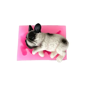 Lapai Tortas Priedai 3D mieguistas šuo Formos Silikono Formų Sugarcraft Tortas Pelėsių Kepimo Formų Minkštas Tortas Dekoravimo Įrankiai