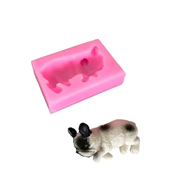 Lapai Tortas Priedai 3D mieguistas šuo Formos Silikono Formų Sugarcraft Tortas Pelėsių Kepimo Formų Minkštas Tortas Dekoravimo Įrankiai