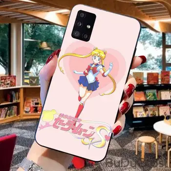 Mielas Sailor Moon Screen Protector Anime Telefono dėklas Samsung A91 01 10 11 20 21 31 40 50 70 71 80 A2 BRANDUOLIŲ A10