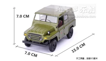 Aukštos Modeliavimas Išskirtinį Modelį Žaislai: ShengHui Automobilių Stilius Nostalgišką Retro 212 Beijing Jeep 1:24 Lydinio Karinės Transporto Priemonės Modelis