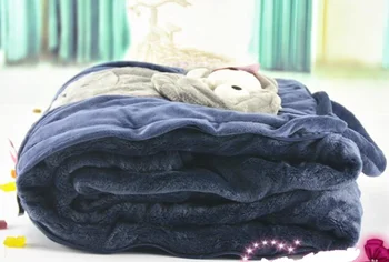 Mėlyna didelis Dramblys Gyvūnų siuvinėjimo modelio pagalvę kilimėlis antklodė plauko antklodė mados