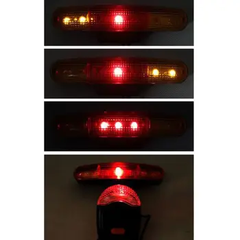 LED Dviračių Posūkio Žibintas, Dviračio galinio Žibinto Elektros Ragų Stabdžių Lemputė Saugaus Dviračių Žygiai Lauko Bell Sirena, apsauga nuo dulkių