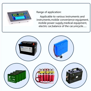 10-100V Universal Baterijos Talpa Voltmeter Testeris LCD Automobilinis Švino-rūgšties Indikatorius 203C