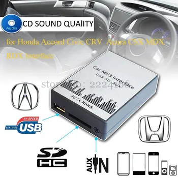 SITAILE USB SD AUX, MP3 Muzikos Grotuvas Adapteris, skirtas Honda Accord Civic CRV 