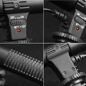 Naujas Video, Mikrofonas, Pokalbio Įrašymui Vlog Mic už DSLR Fotoaparatas Nikon Canon/Telefonai DOM668