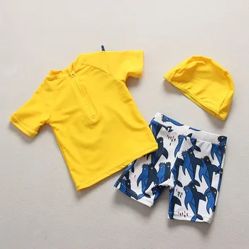 Vasarą Kūdikis Berniukas Animaciją Ryklys maudymosi kostiumėlį, Vaikų maudymosi Kostiumėliai Paplūdimio Drabužiai Banglenčių Plaukimo Maudymosi Kostiumai Vaikams UV Prodection Sportinę aprangą