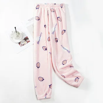 Atsitiktinis Namų Drabužių Pavasario Naujas Intymus Apatinis Trikotažas Koralų Vilnos Moterų Kelnės Naktiniai Drabužiai Sleepwear Lounge Pižamą Homewear