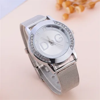 2020 m. Europos naujosios mados populiarus stilius moterys prabangių laikrodžių prekės ženklo Kvarciniai laikrodžiai Reloj Mujer atsitiktinis nerūdijančio plieno laikrodžiai
