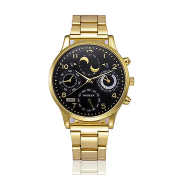 MIGEER Prabangos Prekės ženklo Laikrodžiai Vyrams, Sporto Laikrodžiai, Nerūdijančio Plieno, Kvarcas Žiūrėti Mens Watches vyras watch Laikrodis horloges manne