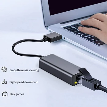 USB 3.0 10/100/1000 Gigabit Ethernet Interneto Adapteris, skirtas 
