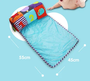 Aukštos kokybės 47cm Kūdikių Pliušinis žaidimas antklodė roller minkštas Nuskaitymo antklodė su pagalve Vaikų Mokymosi Žaislas