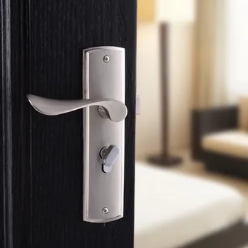 Europos durų rankena spyna miegamasis aliuminio lydinio durų rankena aparatūros užraktas