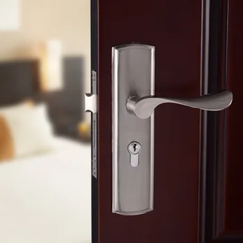 Europos durų rankena spyna miegamasis aliuminio lydinio durų rankena aparatūros užraktas