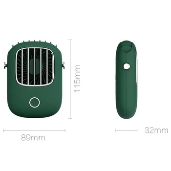 USB Mini Nešiojamą Aušinimo Kabinti ant Kaklo Mažas Ventiliatorius Tingus Sporto Nešiojamas Ventiliatorius