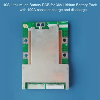 10S Li-ion 36V Battey PCB ir apsaugos grandinės valdybos 42V 18650 Baterija su daugiau nei 100A pastovi iškrovimo srovė
