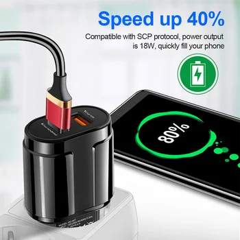 USB Įkroviklis Dual Uostus ES 5V 2.4 Kelionės Sienos Adapteris Mobilaus Telefono Greito Įkrovimo iphone Samsung 