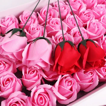 50Pcs Modeliavimas Rose Kvapnusis Muilas Gėlių Vestuvių Valentino Dieną Romantiška Dovana Thisis romantiška dovana jūsų draugei ar žmonai