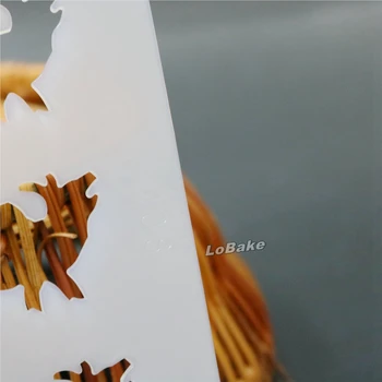 (2vnt/lot) 12 ertmių Kinų Zodiako ženklas Jautis Formą, Silikono, Pusiau permatomą šokolado chip formų sausainių minkštas apdailos pelėsių