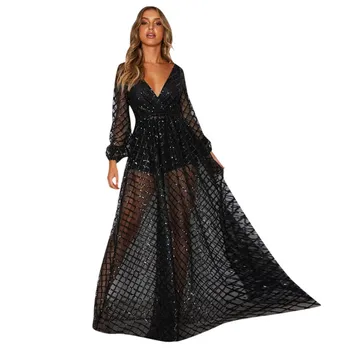 2020 suknelė Moterims, Diržas visų partijų Vestuvių V-Kaklo, Elegantiškas Vakare Slim Tuščiaviduriai Nėrinių Suknelė mados nauja suknelė moterims