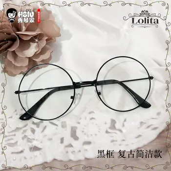 HSIU Harajuku Lolita akiniai, aksesuarai pagrįstas varlė veidrodis steampunk cosplay Helovinas Šalis retro akiniai, įrankių, rankų darbo nėriniai