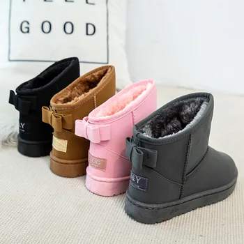 Sniego batai patogūs kūdikių bateliai universalus asmenybė vaikiška avalynė atsitiktinis tėvų-vaikų minkštas-soled medvilnės batai tendencija karšto pardavimo
