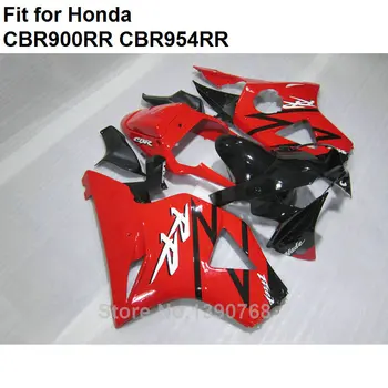 Kėbulo komplektas Honda purvasargiai CBR954RR 2002 2003 raudona juoda lauktuvės rinkinys CBR900RR CBR 954RR 02 03 IP16