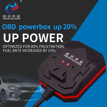 Automobilių Optimizuotas banga OBD powerbox atnaujinti galios Išspręsti lėtai Optimizuotas 80% nusivylimas.Kuro lygis padidėjo 15%